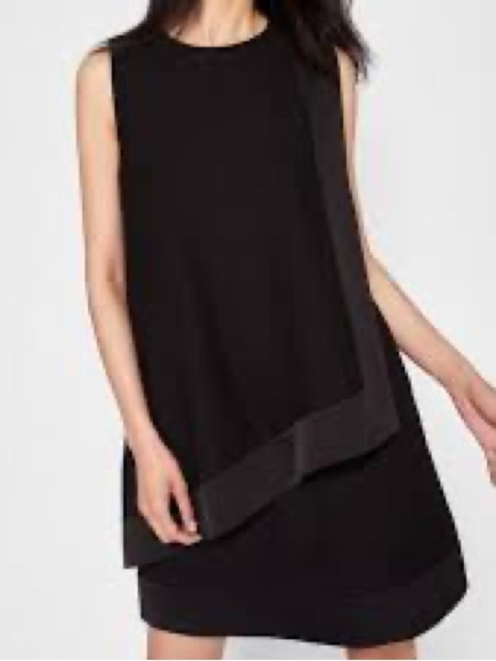 Ted Baker London Black Layered Mini Dress